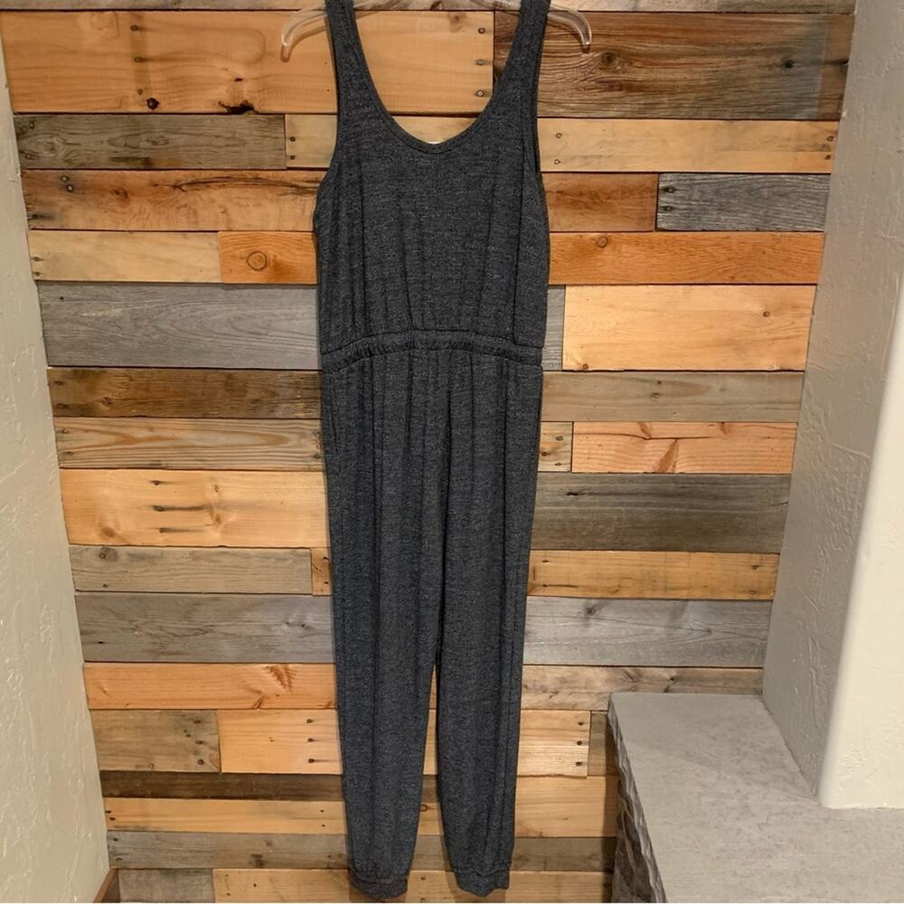 Free People Bicoastal Romper Jumpsuit In Charcoal Grey Heather - S Beachy Lounge - Picture 11 of 14